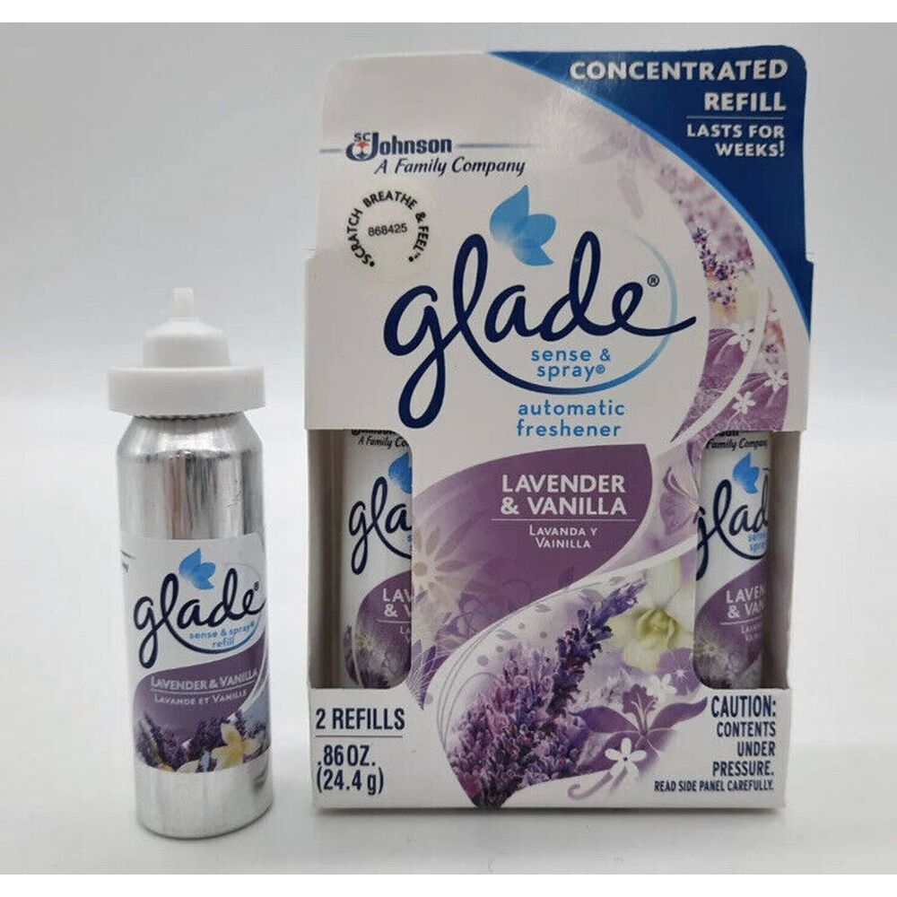 Glade Sense & Spray Automatic Air Freshener Refill Lavender & Vanilla 0.86 oz